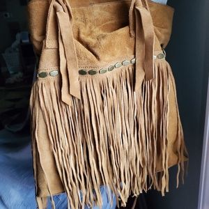 Vintage Lucky Brand Fringe Shoulder/Crossbody